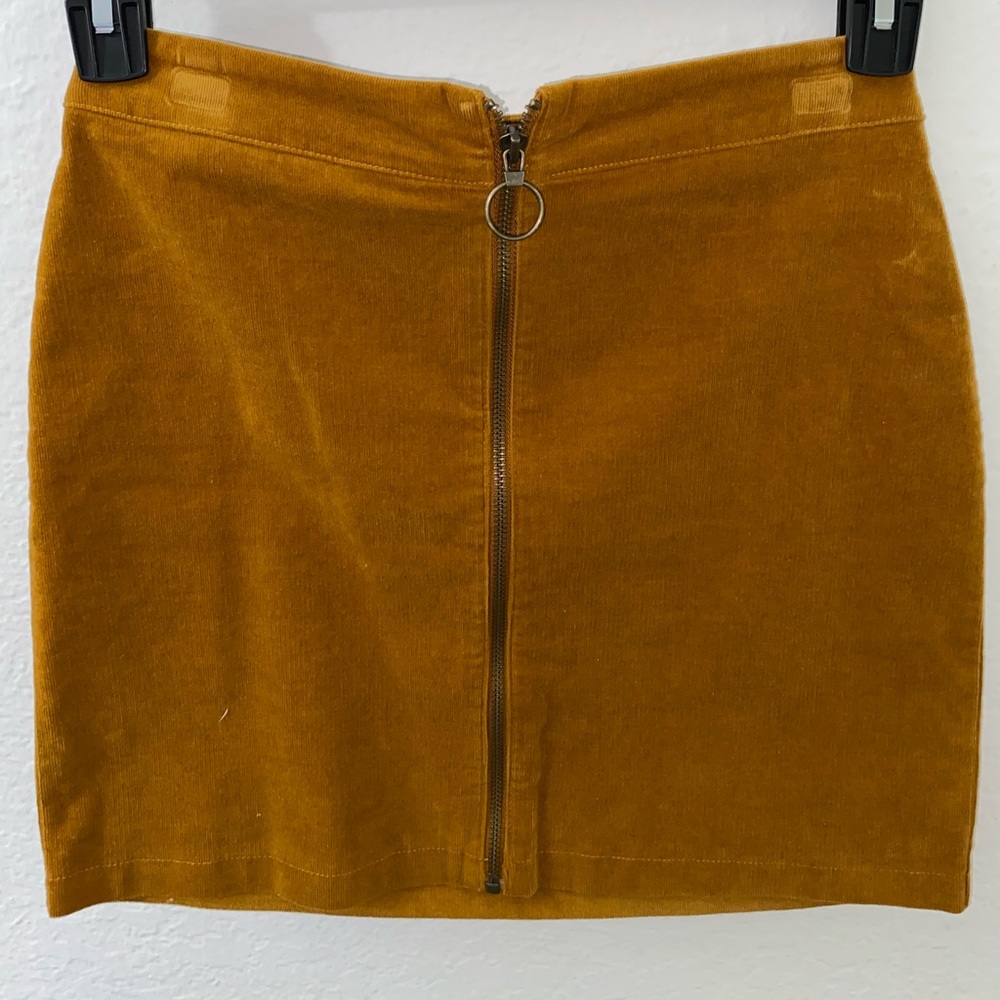 Yellow Corduroy skirt